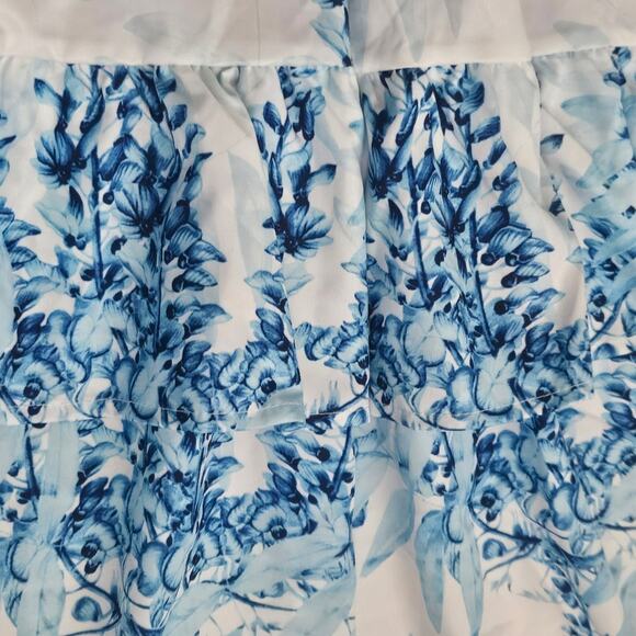 Blue Floral Maxi Dress - Picture 4 of 5